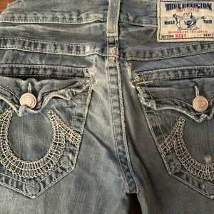 Mens True Religion Ricky Jeans size 27 seat 34